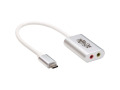 Tripp Lite USB C to 3.5mm Stero Audio Adapter for Microphone Headphones USB Type C, USB-C, USB Type-C