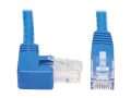 Tripp Lite Cat6 Ethernet Cable Right Angled UTP Molded RJ45 M/M Blue 15ft
