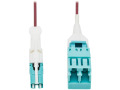Tripp Lite Duplex MMF Fiber Optic Cable Adapter 400G OM4 M/F CS-PC LC-PC