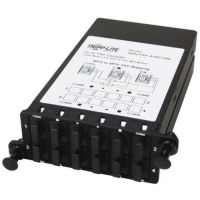 Tripp Lite Fiber TAP Cassette - Singlemode, 8-Fiber MPO to MPO, 4 Monitoring Ports, 70/30 Split image