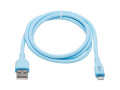 Tripp Lite Safe-IT USB-A to Lightning Sync/Charge Antibacterial Cable (M/M), Ultra Flexible, MFi Certified, Light Blue, 3 ft. (0.91 m)