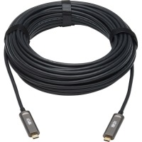 Tripp Lite USB 3.2 Gen 2 Fiber Active Optical Cable, M/M, 15 m (49 ft.) image