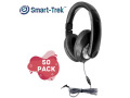 Hamilton Smart-Trek Deluxe Stereo Headphone with In-Line Volume Control and 3.5mm TRS Plug - 50 Pack