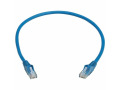 Cat6 Gigabit Snagless Molded UTP Ethernet Cable (RJ45 M/M), PoE, LSZH, Blue, 0.5