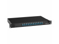 Rackmount Preloaded Fiber Enclosure - 1U, (12) Duplex LC Pair, Blue