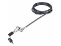 StarTech.com Universal Laptop Lock 6.6ft, Security Cable For Notebook Compatible w/Noble Wedge®/Nano/K-Slot; Keyed Locking Cable
