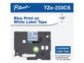 Brother TZe-233CS, 0.47" x 26.2'', Blue on White Laminated Label Tape