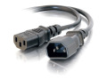 C2G 6ft Power Extension Cord - 18 AWG - IEC320C14 to IEC320C13