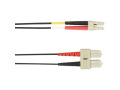 Black Box Colored Fiber OM2 50/125 Multimode Fiber Optic Patch Cable-OFNR PVC
