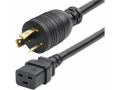 StarTech.com 6ft (1.8m) Heavy Duty Power Cord, Twist-Lock NEMA L6-20P to IEC 60320 C19, 20A 250V, 12AWG, UL Listed Components