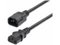 StarTech.com 1ft (0.3m) Power Extension Cord, IEC 60320 C14 to C13 PDU Power Cord, 10A 250V, 18AWG, UL Listed Components