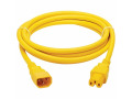 Tripp Lite series Power Cord C14 to C15 - Heavy-Duty, 15A, 250V, 14 AWG, 10 ft. (3.1 m), Yellow