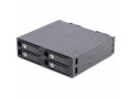 StarTech.com 4-Bay Backplane for U.2 Drives, Fits in a 5.25inch Bay, Mobile Rack for 2.5inch U.2 (SFF-8639) NVMe HDD/SSDs, Removable Trays