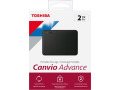 Toshiba Canvio Advance HDTCA20XK3AA 2 TB Portable Hard Drive - External - Black