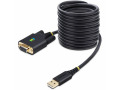 StarTech.com 10ft (3m) USB to Null Modem Serial Adapter Cable, COM Retention, FTDI, RS232, Changeable DB9 Screws/Nuts, Windows/macOS/Linux