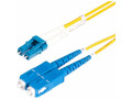 StarTech.com 1m (3ft) LC to SC (UPC) OS2 Single Mode Duplex Fiber Optic Cable, 9/125µm, 10G, LSZH Fiber Patch Cord