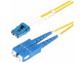 StarTech.com 50m (164ft) LC to SC (UPC) OS2 Single Mode Duplex Fiber Optic Cable, 9/125µm, 10G, LSZH Fiber Patch Cord