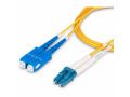 StarTech.com 7m (23ft) LC to SC (UPC) OS2 Single Mode Duplex Fiber Optic Cable, 9/125µm, 10G, LSZH Fiber Patch Cord