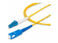 StarTech.com 2m (6.6ft) LC to SC (UPC) OS2 Single Mode Simplex Fiber Optic Cable, 9/125µm, 40G/100G, LSZH Fiber Patch Cord