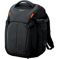 Sony LCS-BP3 Carrying Case (Backpack) for 15" Notebook - Black, Cinnabar Orange image