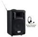 Oklahoma Sound 40 Watt Wireless PA System with Wireless Headset Mic