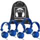 Favoritz Headsets with In-line Microphone and TRRS Plug, Blue