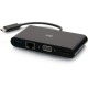 USB-C to HDMI VGA RJ45 Adapter Black