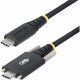 StarTech.com 6.6ft (2m) USB-C Charging Cable, Side Screw Locking, 240W (5A) PD EPR, Silicone Jacket w/Braid, Rugged USB 2.0 Cord, USB-IF