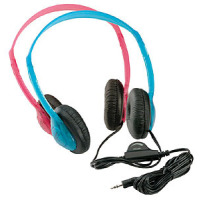 Califone Blueberry Stereo Headphone Multimedia - in Line Volume Control