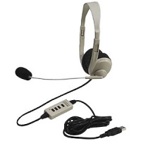 Califone 3064-USB Multimedia Stereo Headset with USB Plug