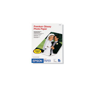 Epson Premium Photo Paper 8 x 10 68 Lb High Gloss White 20 Sheets