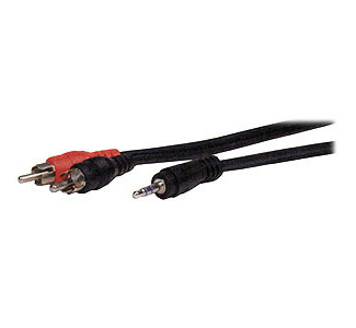 Comprehensive MP/2PP-CS Stereo 3.5mm plug to two RCA plugs audio adapter cable