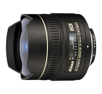 Nikon 10.5mm f/2.8G ED AF DX Fisheye-Nikkor