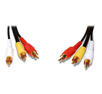 Master 3 RCA to 3 RCA Video Cable - 6 Foot Length