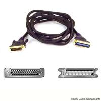 Belkin F2A046-06 6ft IEEE1284 AB PAR Printer DB25m to CENT36m Bidirectional