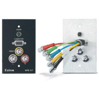 Extron WPB-107 Wall Plate-VGA, CompositeVideo, 3.5mm Audio, Composite Audio(Blk)
