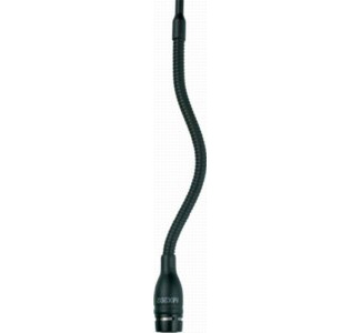 Black Supercardioid Mini-condenser Microflex Overhead Microphone with In-line Preamplifier