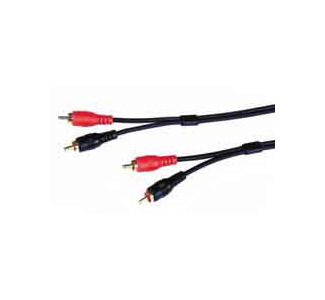 Comprehensive 2 RCA to 2RCA Stereo Audio Cable - 6'