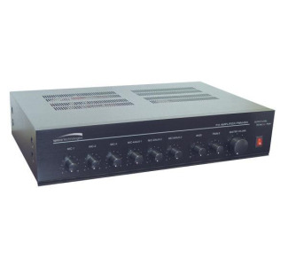 CSI-Speco 120W PA Mixer / Amp - 6 Input (4 XLR)
