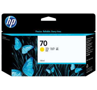 HP #70 Ink Cartridge - Yellow (130 ml)