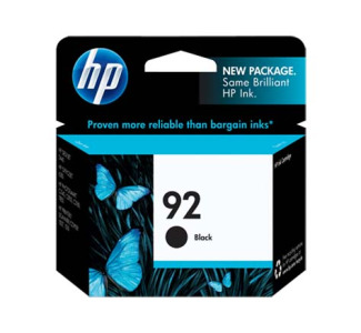 HP 92 Inkjet Black Print Cartridge with Vivera Ink (C9362WN)