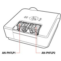 SHARP AN-PH7LP2 ANPH7LP2 LAMP IN HOUSING FOR PROJECTOR MODEL XG-PH70X RIGHT LAMP 