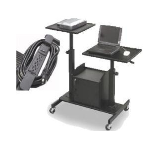 Balt Proview Adjustable Presentation Stand with Electrical Outlet (4 Outlets) 82692/66450