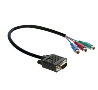 Kramer 1' 15-Pin HD (M) to 3 RCA (F) VGA to Component Video