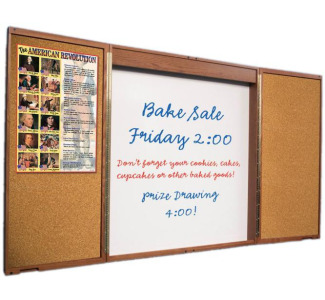 Best-Rite 3'x3' Executive Conf Cabinet Oak (841O)