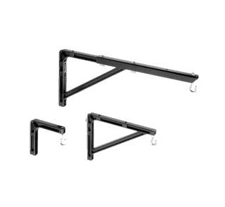 Da-Lite  No. 23 Wall Brackets - Black - 14.5 - 24