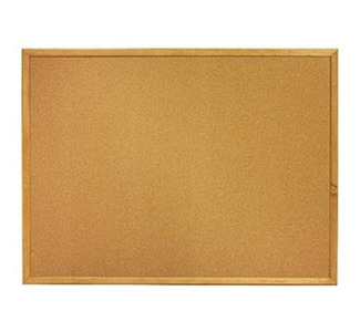 Quartet 8' x 4' Standard Oak Finish Bulletin Board