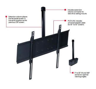 Peerless Universal Flat Panel Conversion Kit for Jumbo TV Mounts 32