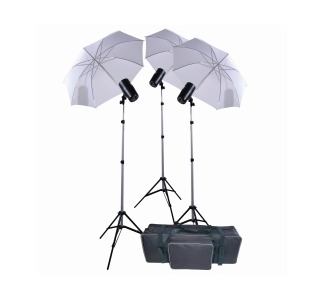 Promaster Basic Studio Kit 3-Light SystemPro Studio Flash Kit