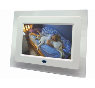 Promaster 7'' Digital Picture Frame - White/Acrylic